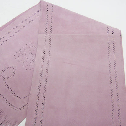 Loewe Scarf Suede, Purple, Leather, Scarf