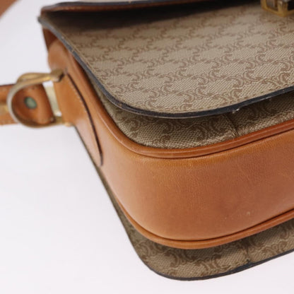Celine Macadam Canvas, Beige, Canvas, Shoulder Bag