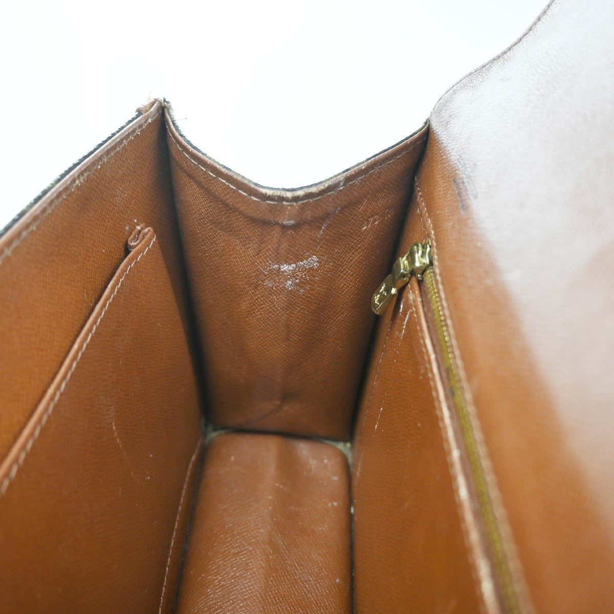 Louis Vuitton Dame Pochette Monogram Canvas, Brown, Leather, Clutch