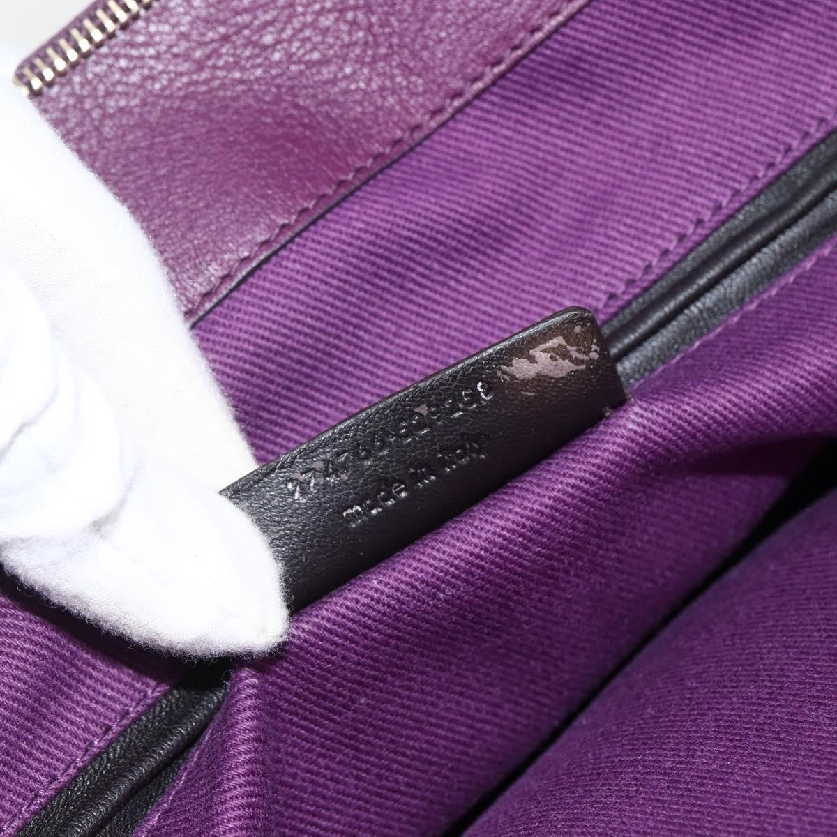 Saint Laurent Bicolor Muse Two Cabas Leather, Purple, Leather, Tote Bag