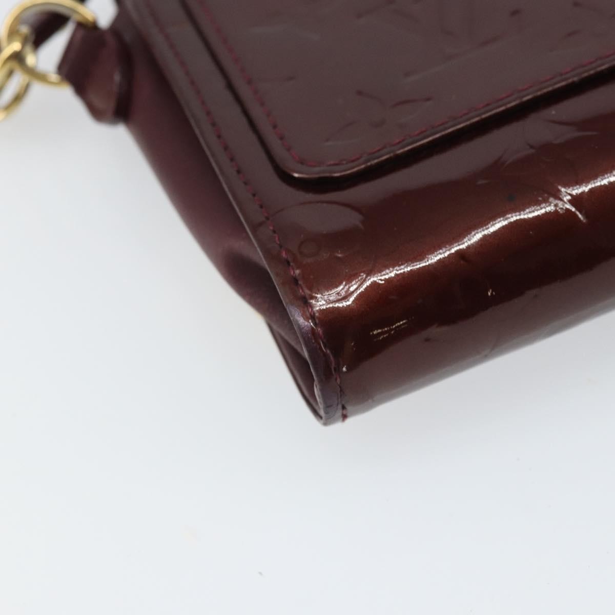 Louis Vuitton Rossmore Monogram Vernis, Burgundy, Patent Leather, Handbag