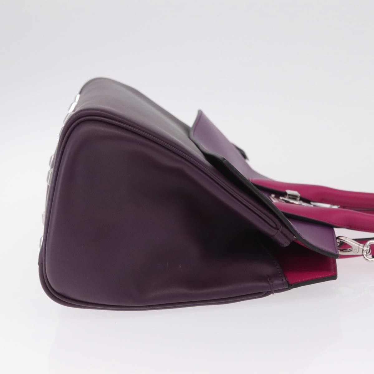 Salvatore Ferragamo Studio Satchel Leather, Purple, Leather, Handbag
