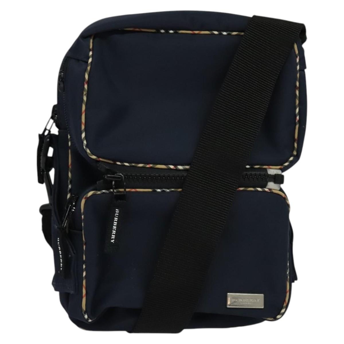 Burberry Vintage Nylon, Navy, Nylon, Shoulder Bag