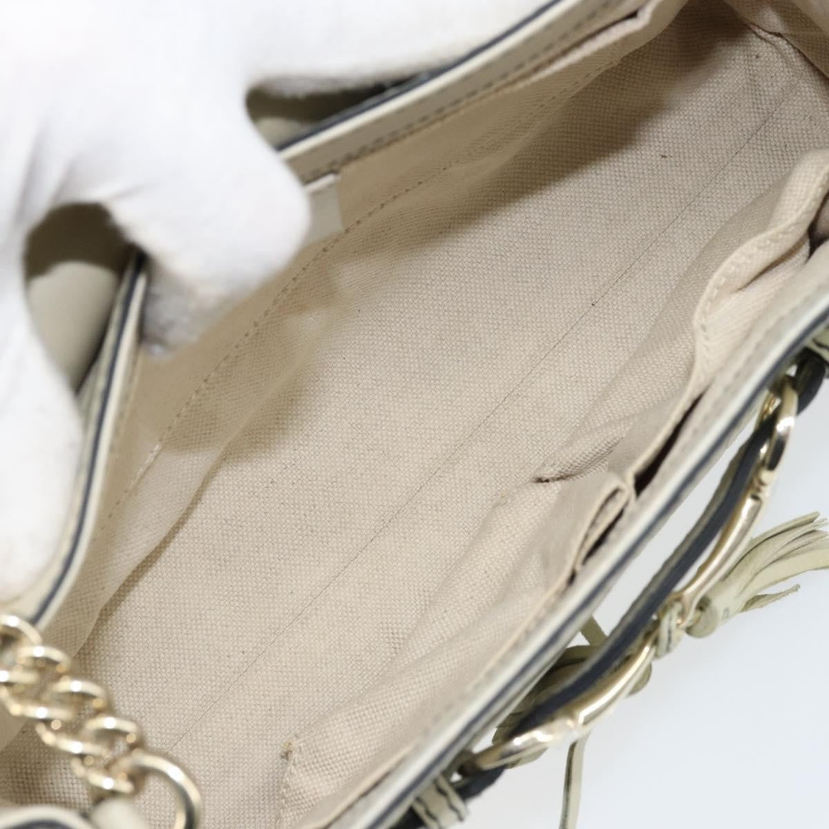 Gucci Emily Chain Flap Guccissima Leather, Beige, Leather, Shoulder Bag