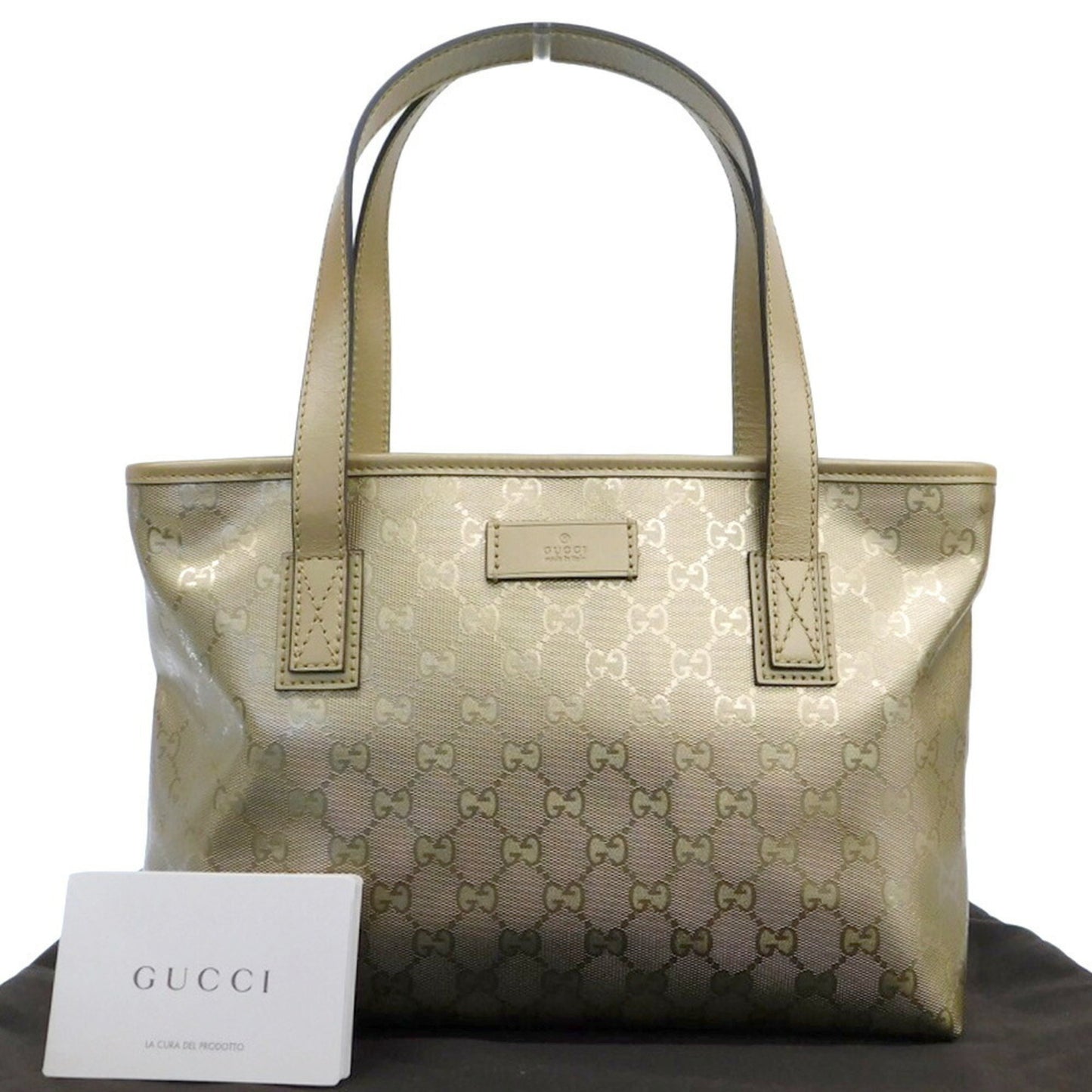 Gucci Cabas, Gold, Leather, tote