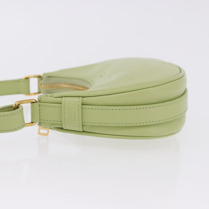 Celine Ava Leather, Green, Leather, Handbag