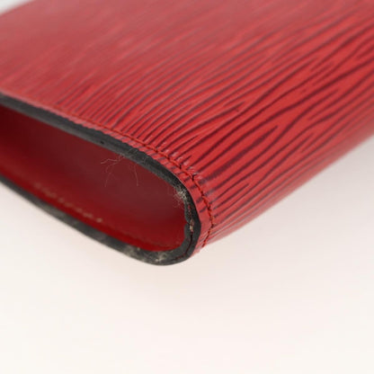 Louis Vuitton Pochette Accessoires Epi Leather, Red, Leather, Clutch