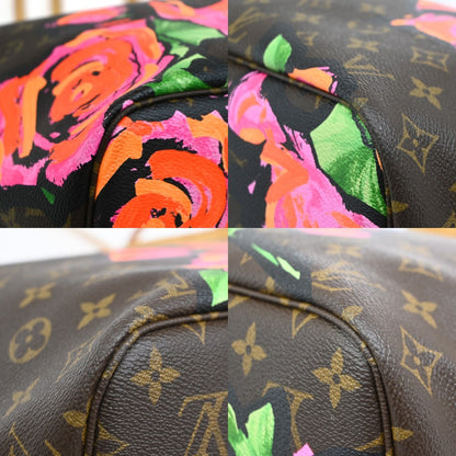 Louis Vuitton Neverfull Limited Edition Monogram Roses, Multicolour, Canvas, Tote Bag