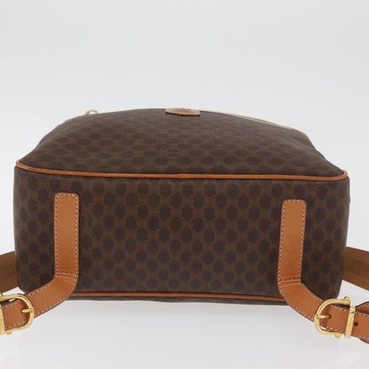 Celine Backpack Leather, Brown, Canvas, Backpack