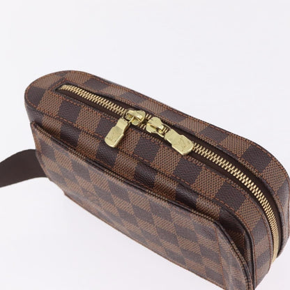 Louis Vuitton Geronimos Waist Damier, Brown, Canvas, Shoulder Bag