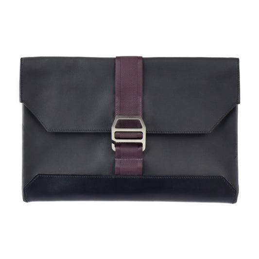 Hermès, Black, Leather, clutch