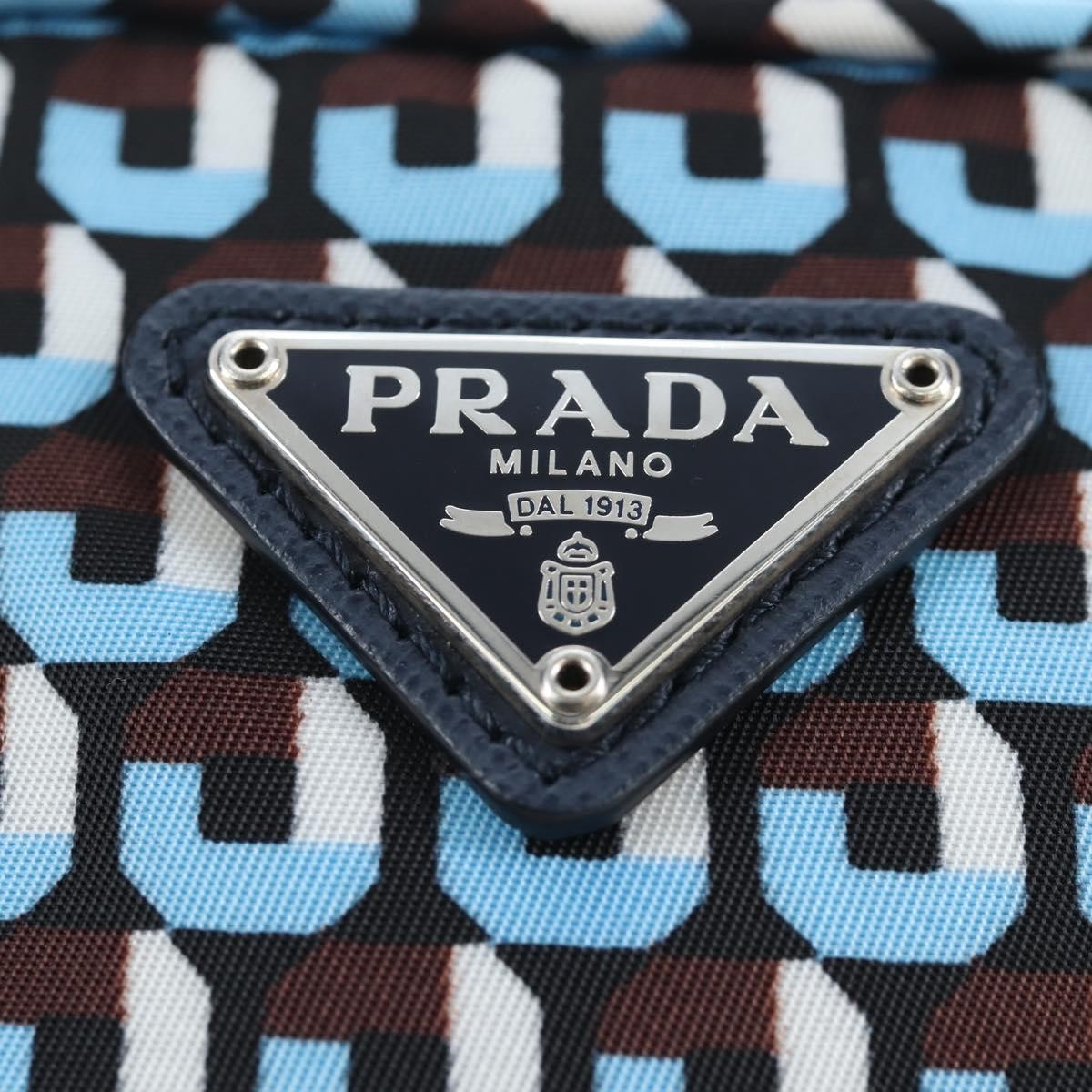 Prada Vintage Tessuto, Blue, Nylon, Shoulder Bag