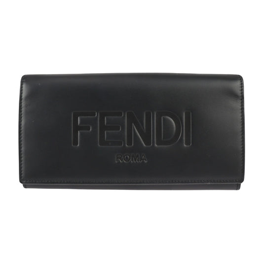 Fendi, Black, Leather, wallet
