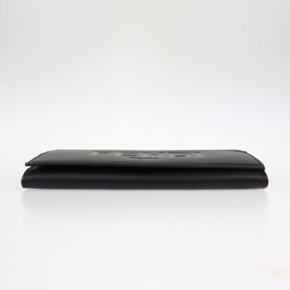 Fendi, Black, Leather, wallet