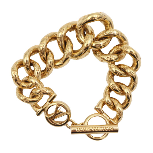 Louis Vuitton, Gold, Metal, bracelet