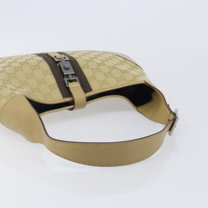 Gucci Jackie GG Canvas and Leather, Beige, Canvas, Tote Bag