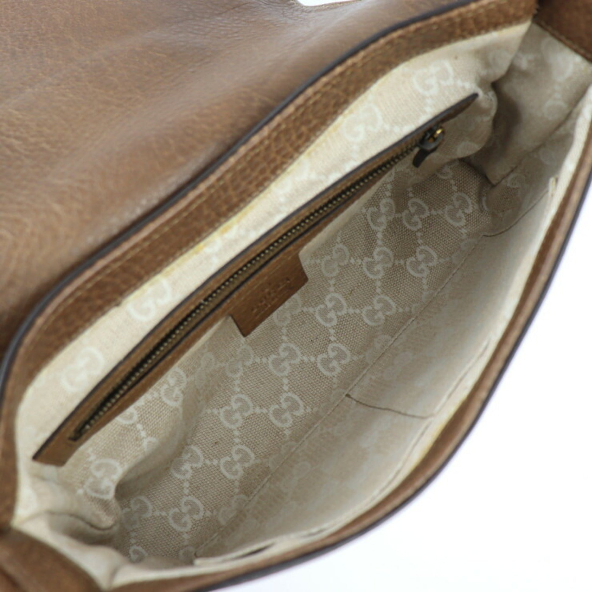 Gucci Horsebit, Brown, Leather, shoulder