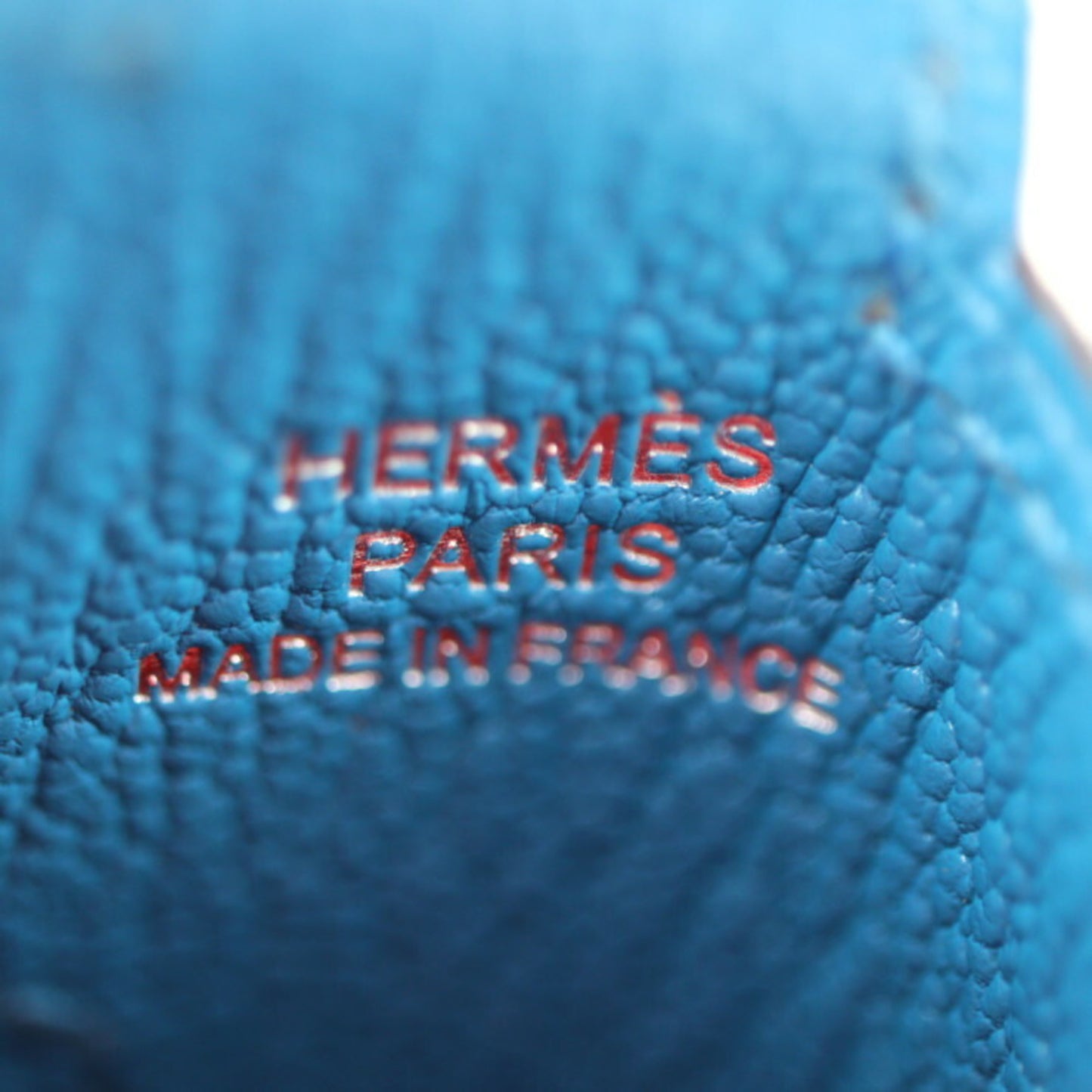 Hermès --, Blue, Leather, wallet