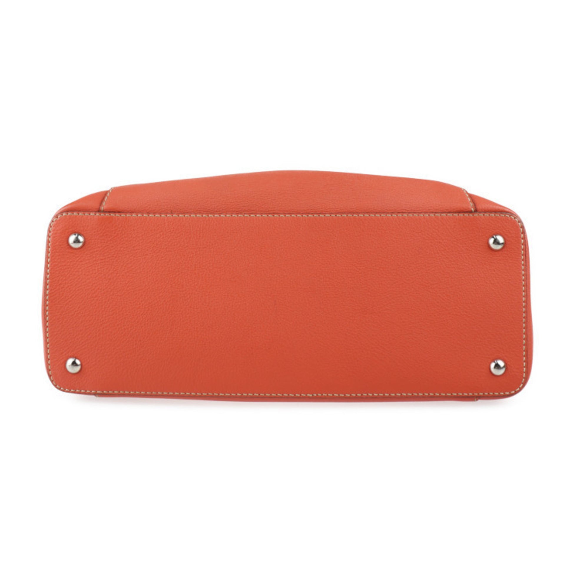 Cartier C de cartier, Orange, Leather, handbag