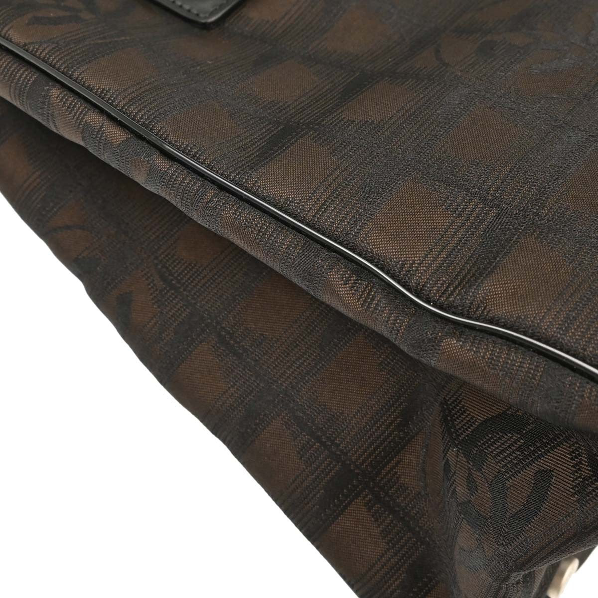 Chanel Travel Line Nylon, Brown, Nylon, Tote Bag