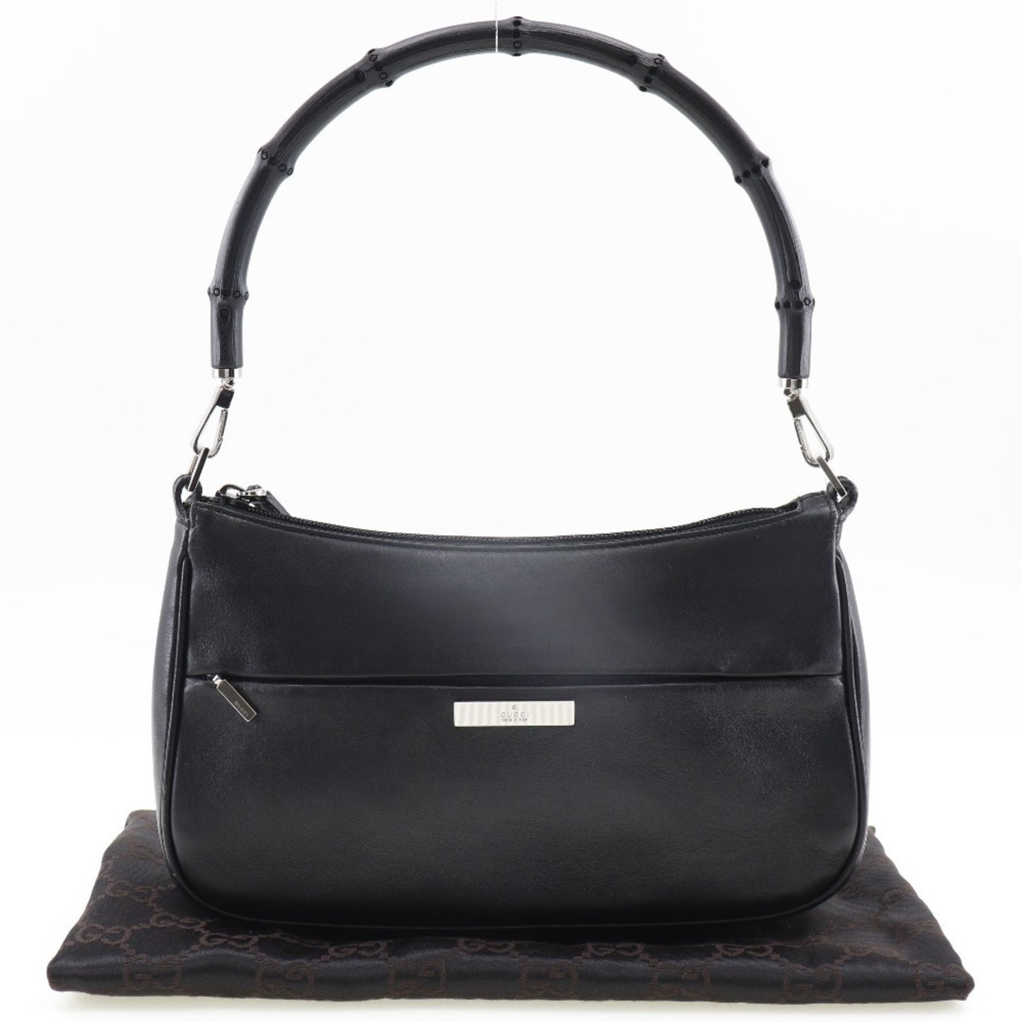 Gucci Bamboo, Black, Leather, shoulder