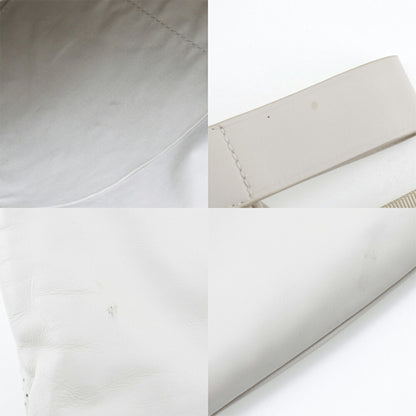 Bottega Veneta, White, Leather, backpack