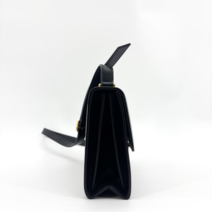 Gucci Zumi Leather, Black, Leather, Shoulder Bag