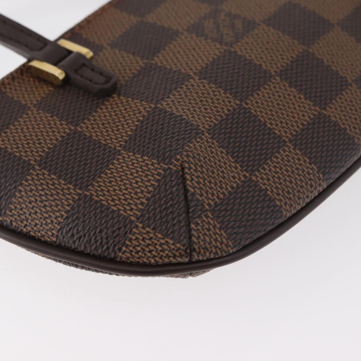Louis Vuitton Manosque Pochette Damier, Brown, Canvas, Clutch
