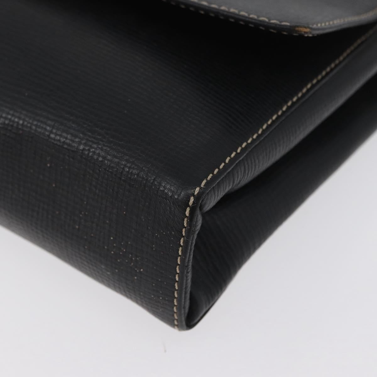 Celine Circle Logo Leather, Black, Leather, Shoulder Bag