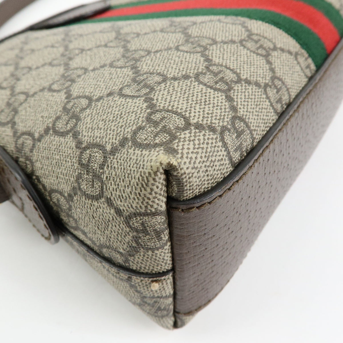 Gucci Ophidia Dome GG Coated Canvas, Beige, Canvas, Shoulder Bag