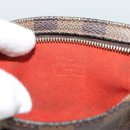 Louis Vuitton Manosque Pochette Damier, Brown, Canvas, Clutch