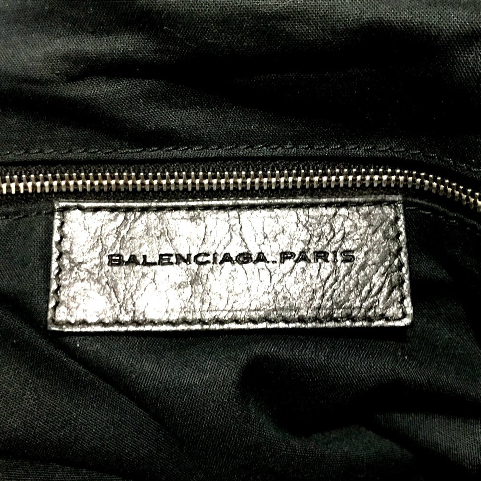 Balenciaga, Black, Leather, backpack