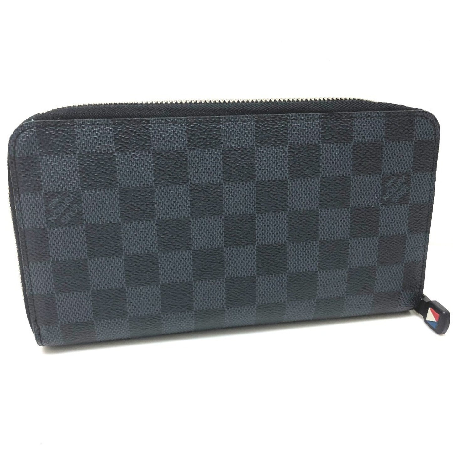 Louis Vuitton Zippy, Navy, Canvas, wallet