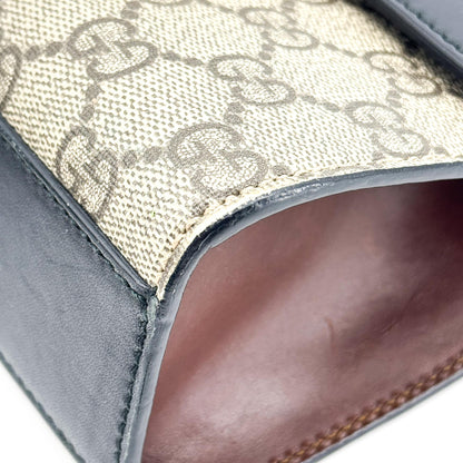 Gucci Padlock Chain Flap Blooms Print GG Coated Canvas and Leather, Brown, Canvas, Handbag