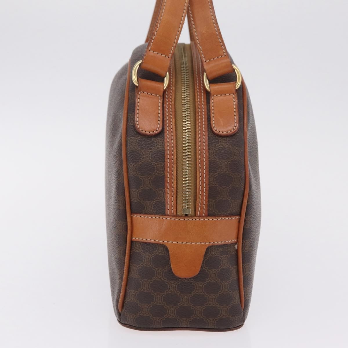 Celine Vintage Handbag Toile Céline, Brown, Canvas, Handbag