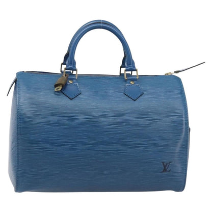 Louis Vuitton Speedy Epi Leather, Blue, Leather, Handbag