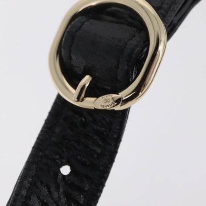 Chanel CC Mania Waist Shearling and Shiny Crumpled Sheepskin, Black, Textile, Handbag