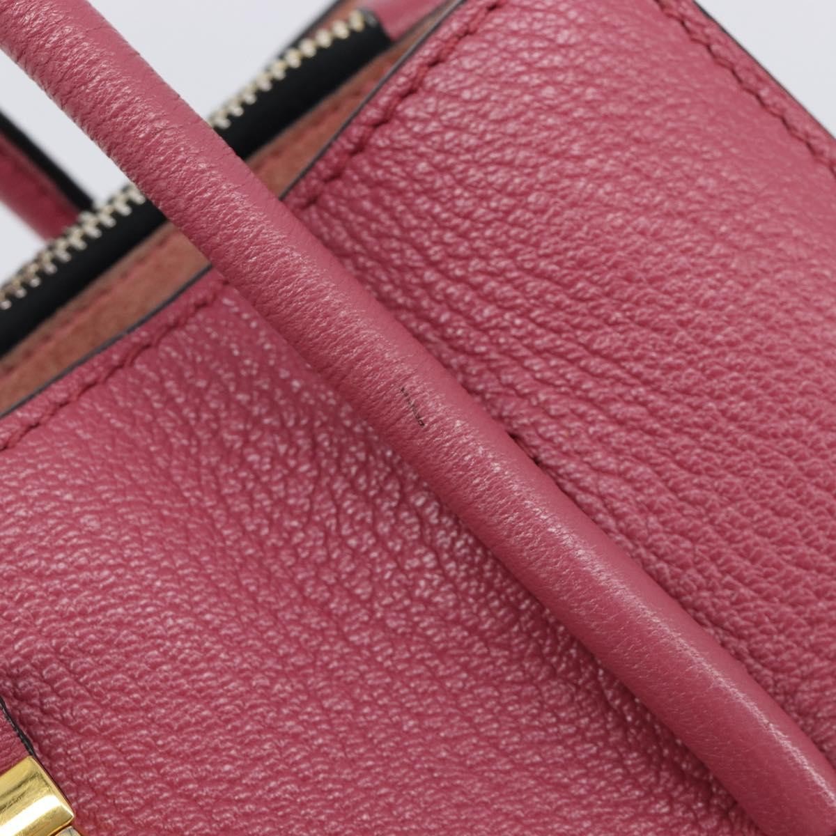 Miu Miu Madras Convertible Compartment Leather, Pink, Leather, Tote Bag