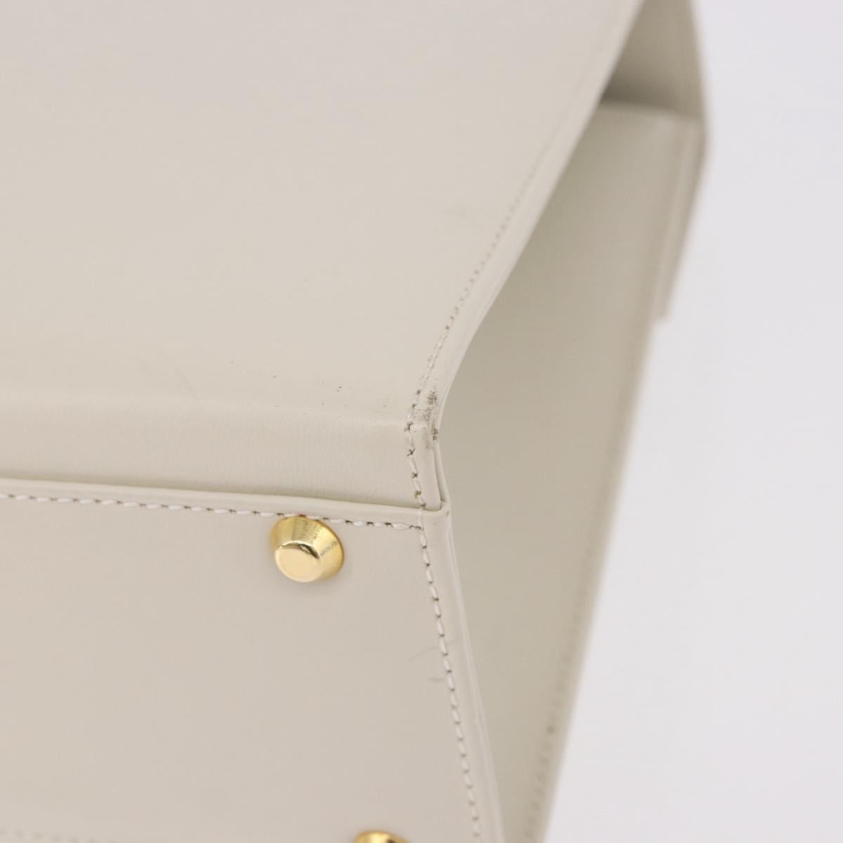 Saint Laurent Vintage handbag Leather, White, Leather, Handbag
