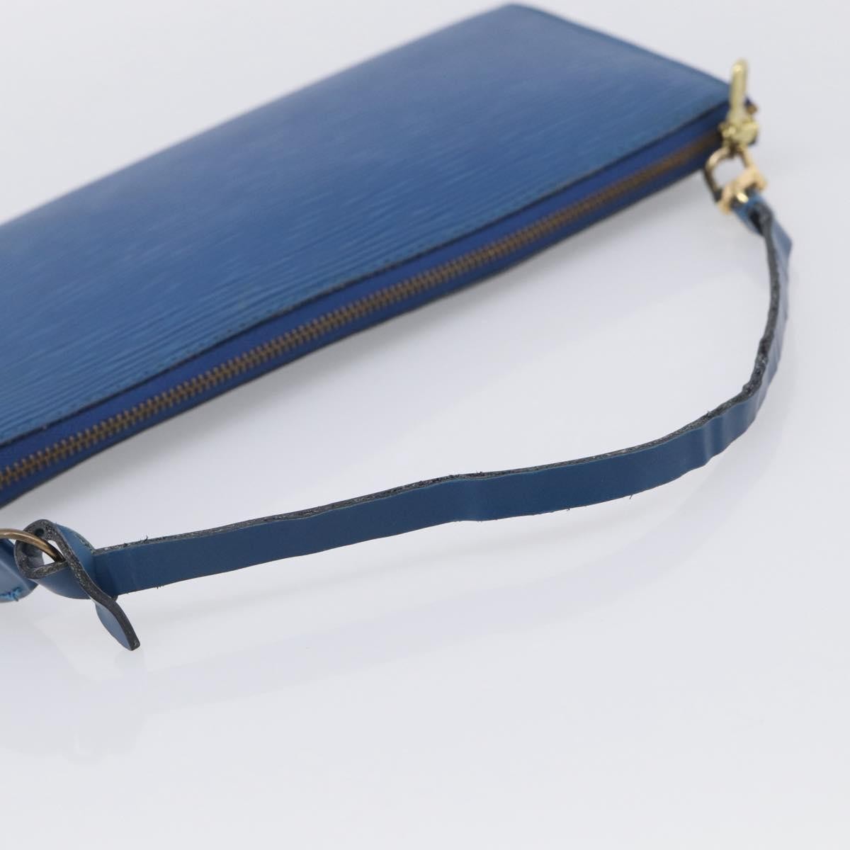 Louis Vuitton Pochette Accessoires Epi Leather, Blue, Leather, Clutch