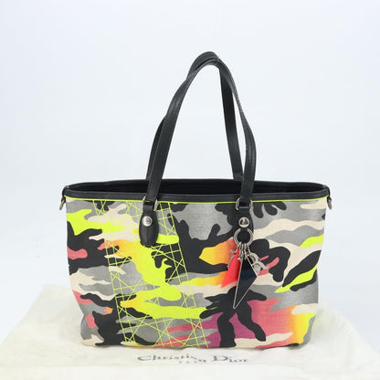 Christian Dior Open Limited Edition Anselm Reyle Camouflage Canvas, Multicolour, Canvas, Tote Bag