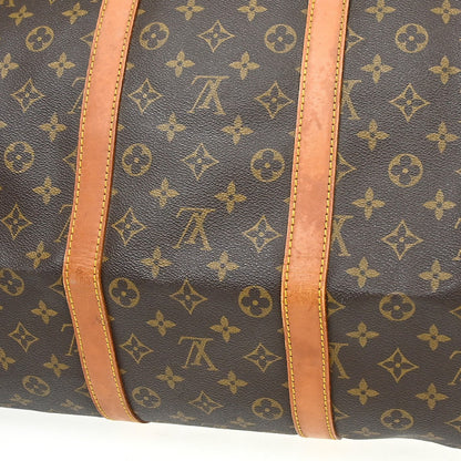 Louis Vuitton Keepall Monogram, Brown, Canvas, Travel Bag