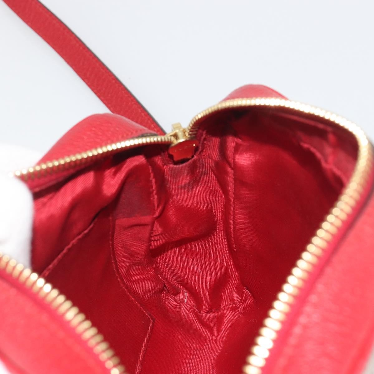 Gucci Ophidia Striped Canvas, Red, Canvas, Shoulder Bag