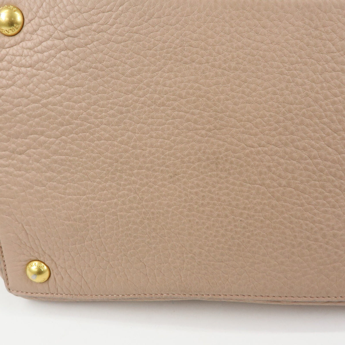 Prada Front Pocket Wing Convertible Vitello Daino, Beige, Leather, Tote Bag