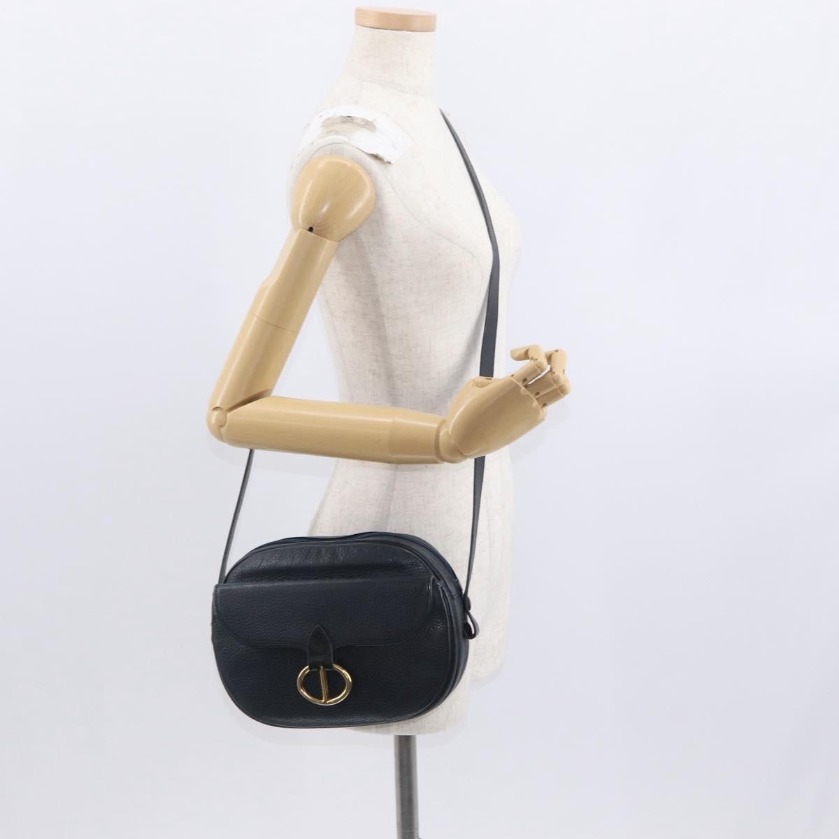 Christian Dior Vintage Leather, Navy, Leather, Shoulder Bag