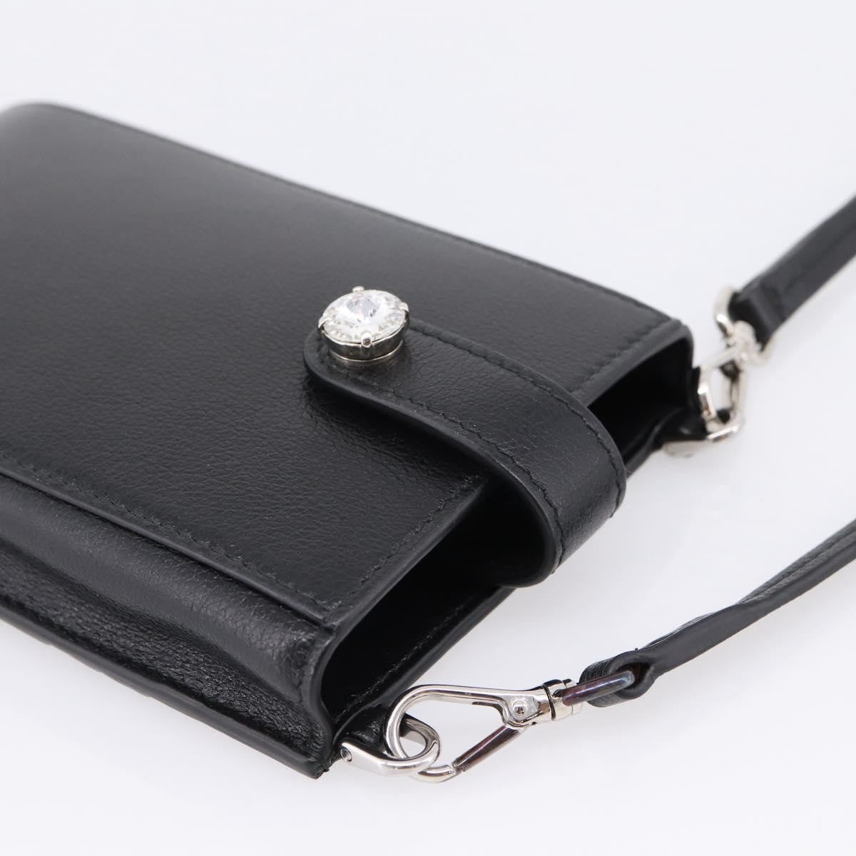Miu Miu Shoulder Leather, Black, Leather, Shoulder Bag