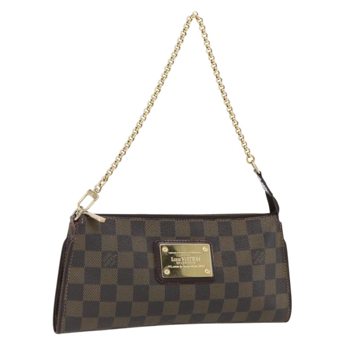 Louis Vuitton Sophie Damier Ebene, Brown, Canvas, Clutch