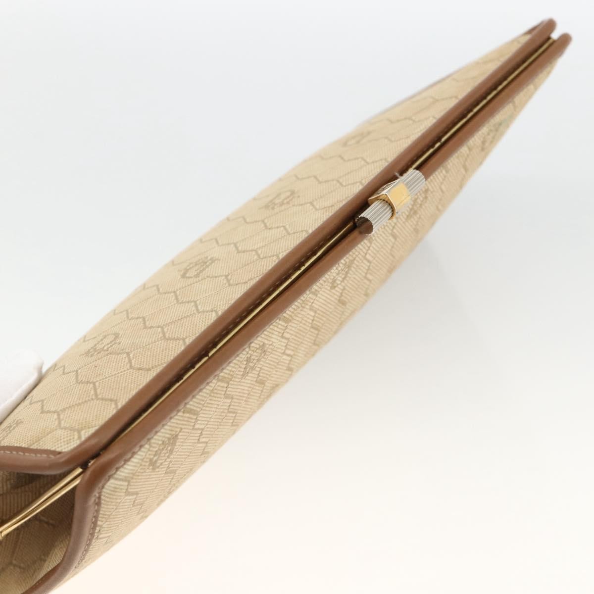 Christian Dior Vintage honeycomb clutch Canvas, Beige, Canvas, Clutch