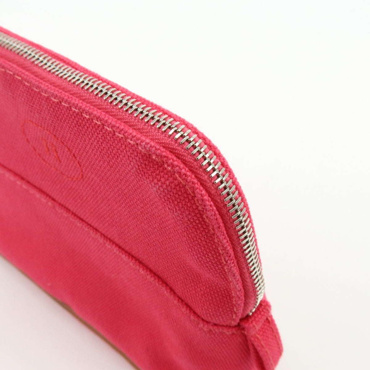 Hermes Bolide Travel Canvas, Pink, Cotton, Clutch