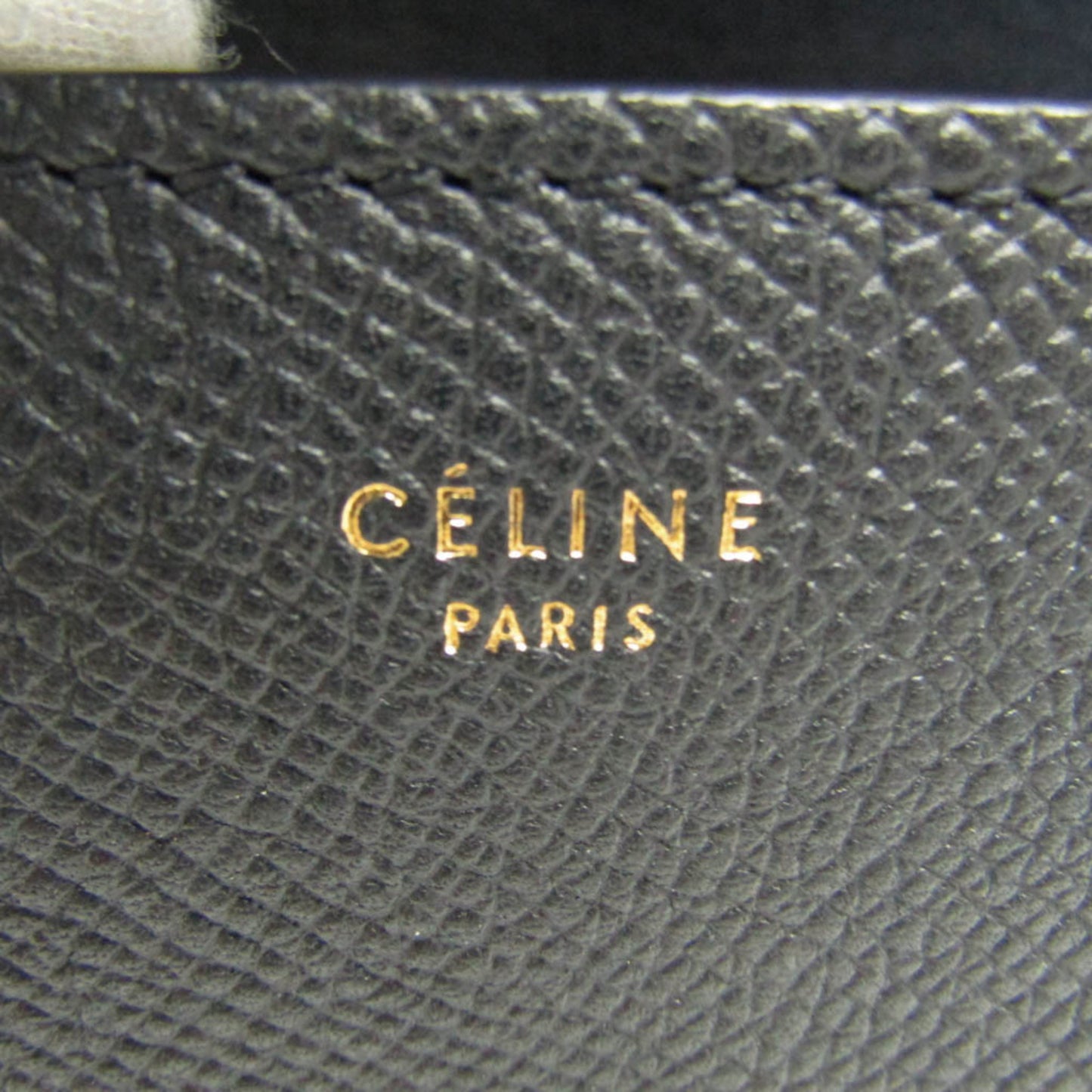 Céline, Black, Leather, shopper